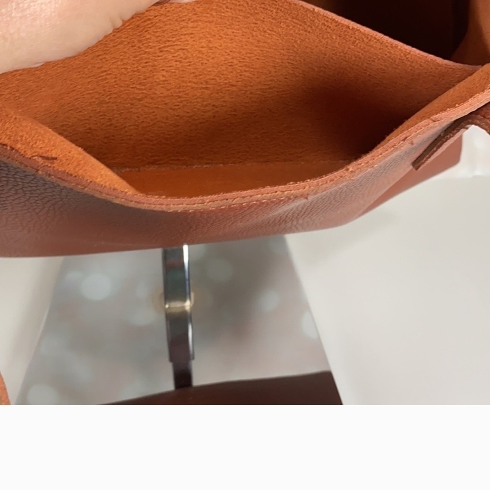 Vince Camuto Tan and Black Leather Tote - Picture 5 of 8